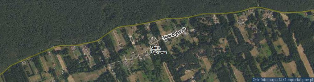 Zdjęcie satelitarne Stara Dąbrowa ul.